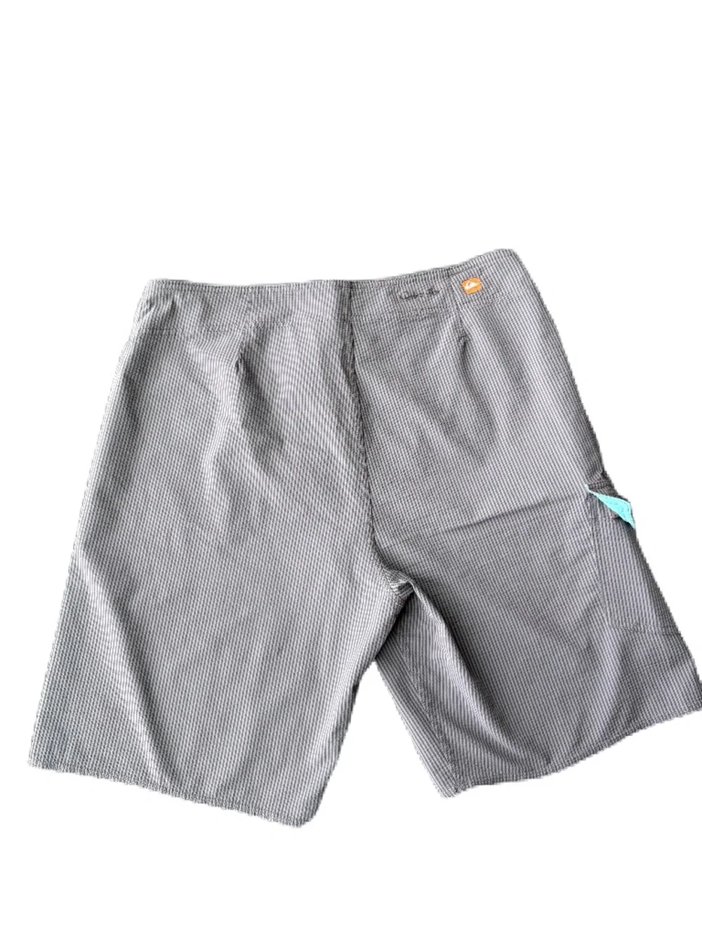 Quiksilver men Board Shorts seersucker 34 gray blue